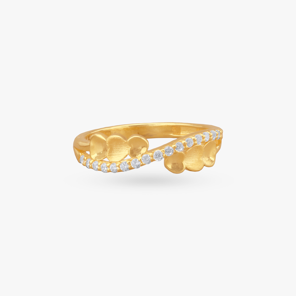 Leafline Curve Gold Ring,,hi-res image number null