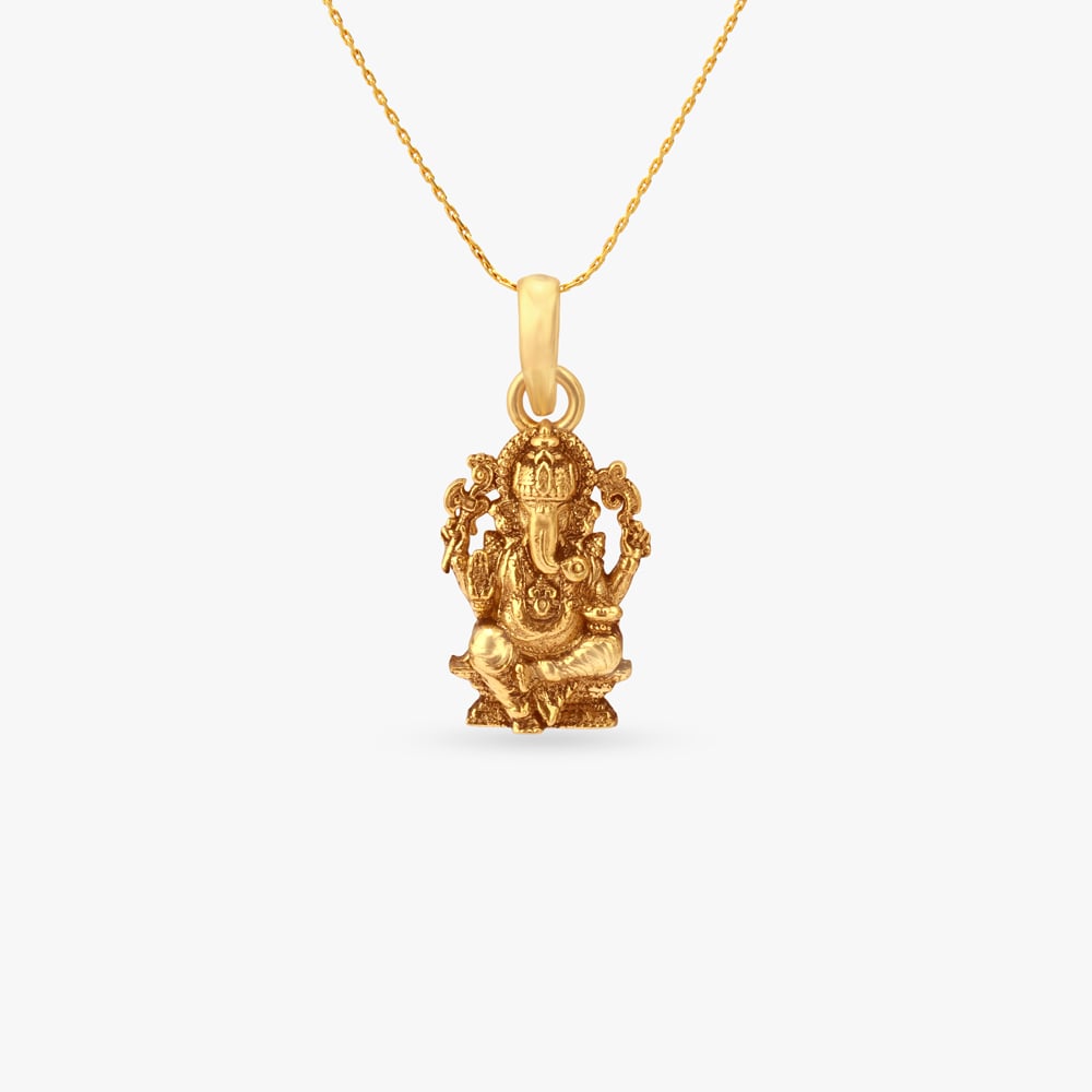 Eternal Vinayaka Gold Pendant,,hi-res image number null