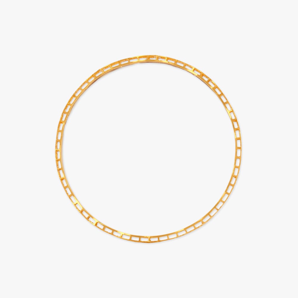 Ornate Mosaic Gold Bangle,,hi-res image number null