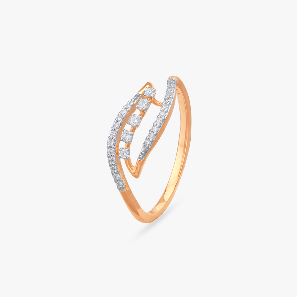 Sleek Glint Diamond Finger Ring,,hi-res image number null
