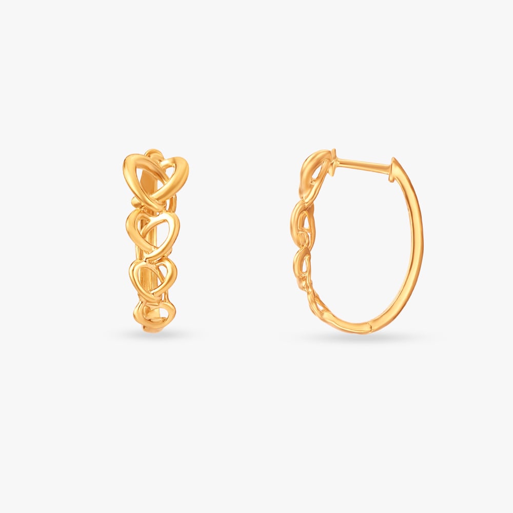 Snazzy Gold Hoop Earrings,,hi-res image number null