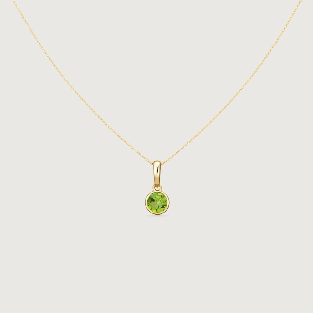 Fresh Light Peridot Gold Pendant,,hi-res image number null
