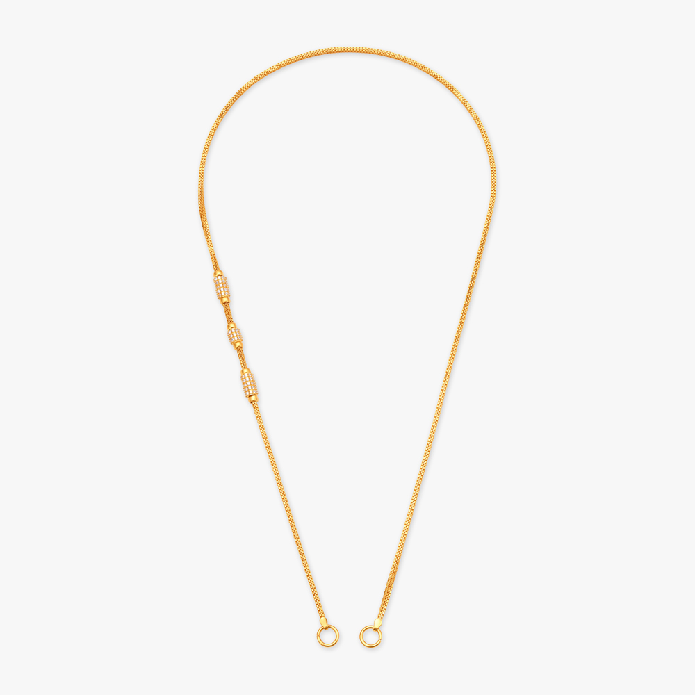Delicate Whispers of Elegance Mugappu Chain,,hi-res image number null