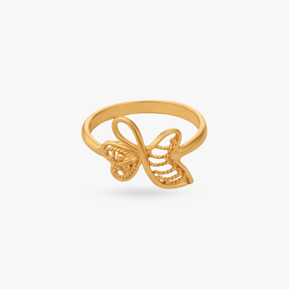 Mini Flutter Gold Ring for Kids,,hi-res image number null