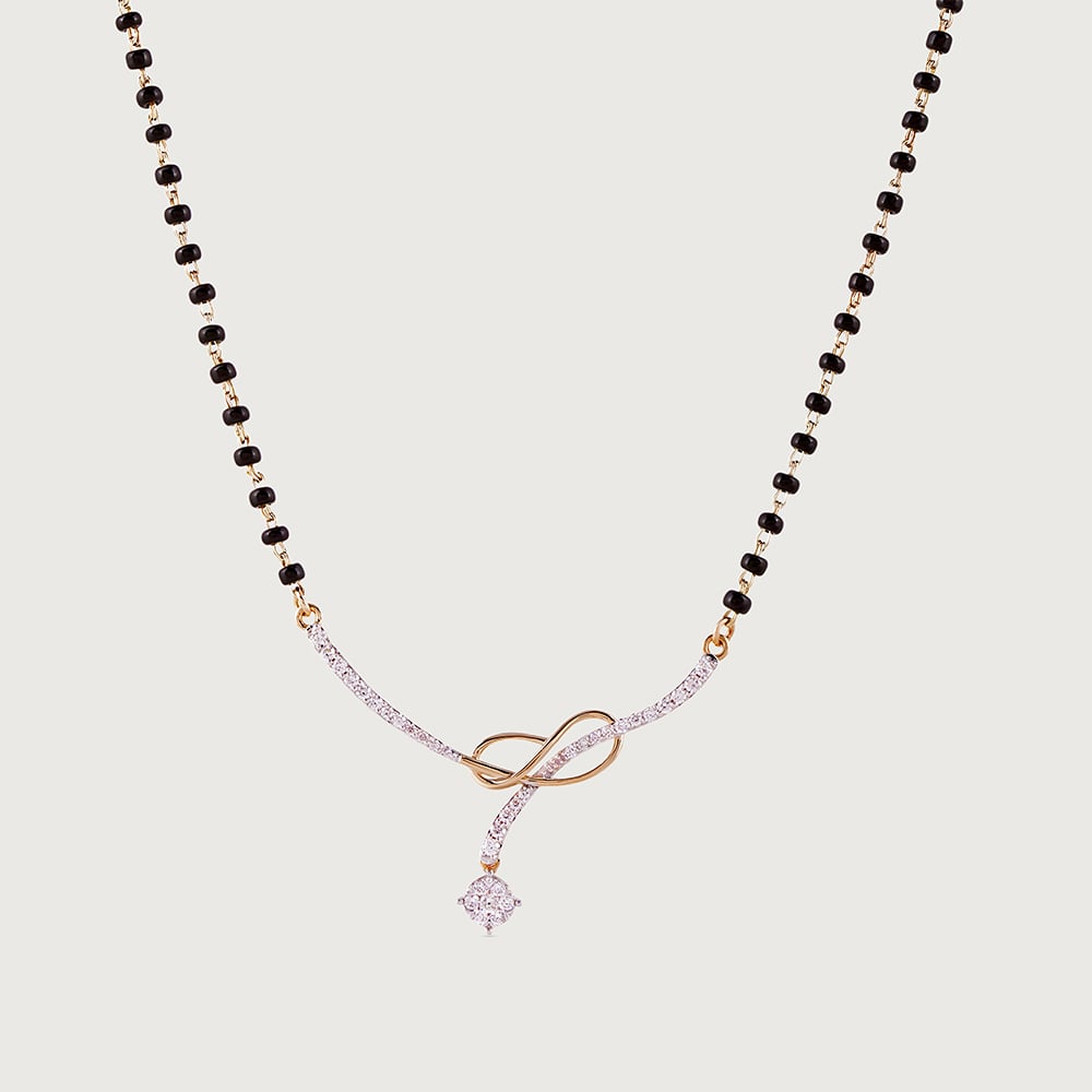 Timeless Knot Gold and Diamond Mangalsutra,,hi-res image number null