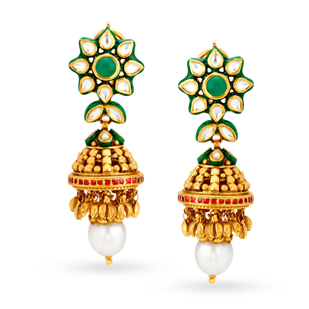 Alluring Lush Gold Necklace Set,,hi-res image number null