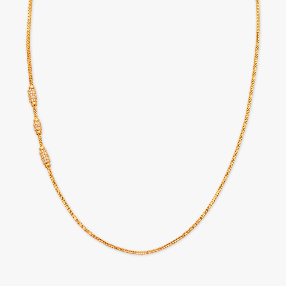 Delicate Whispers of Elegance Mugappu Chain,,hi-res image number null