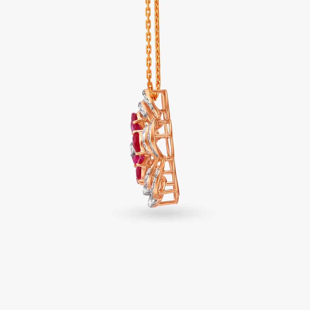 Opulent Diamond Pendant and Earrings Set,,hi-res image number null