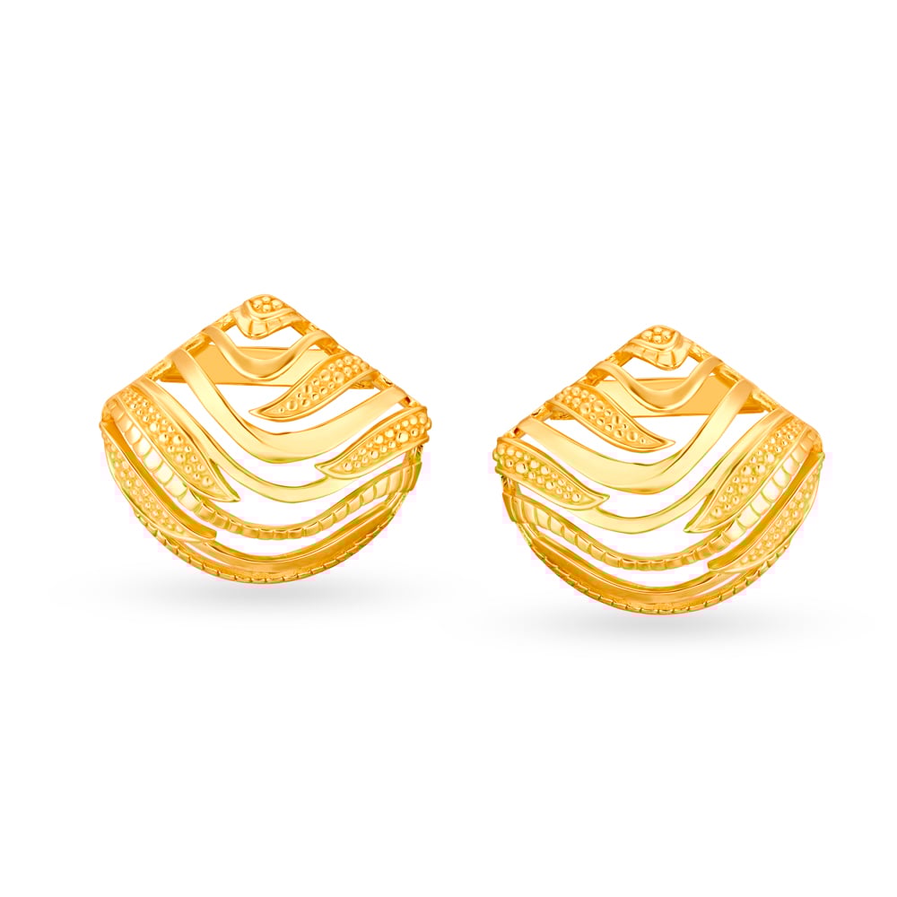 

Elegant Fancy Gold Stud Earrings