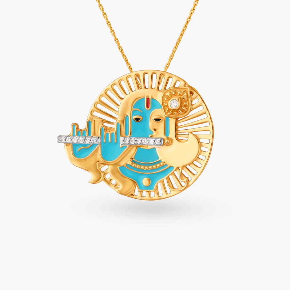 Krishna Diamond Pendant,,hi-res image number null