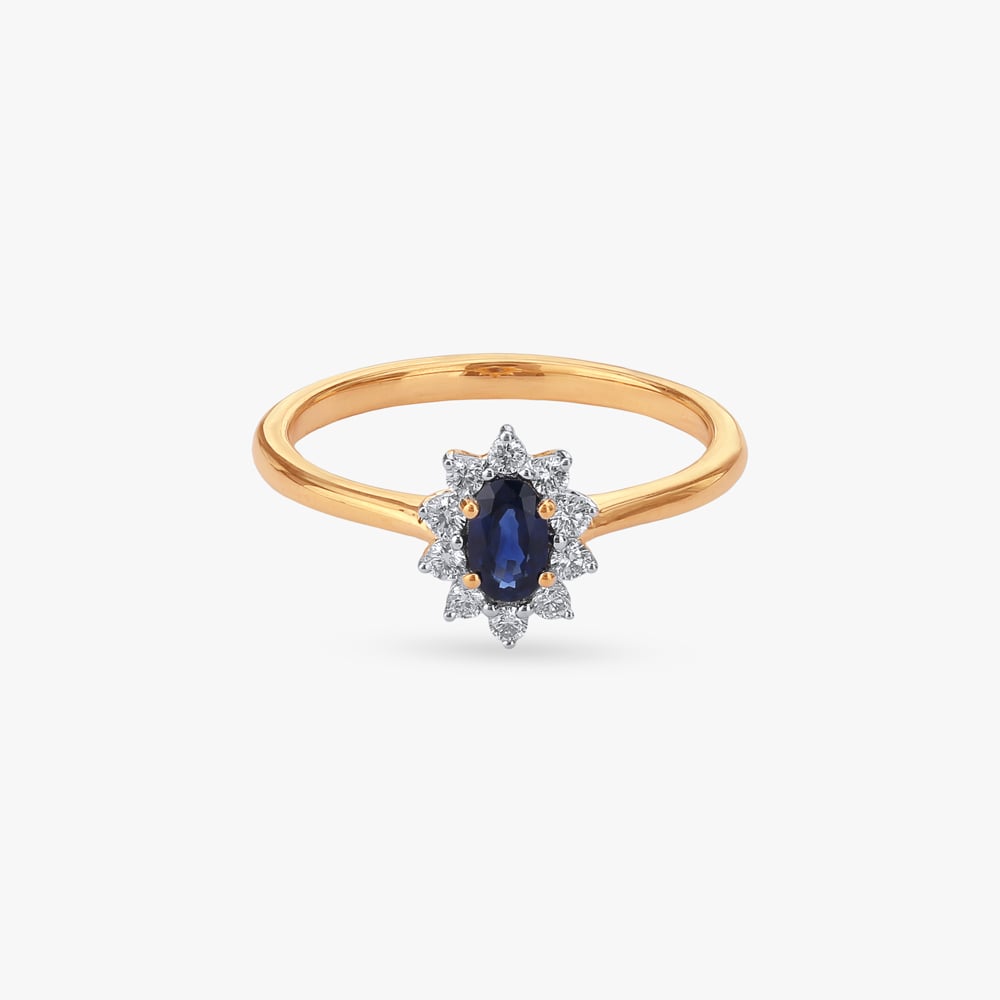 Midnight Bloom Diamond Ring,,hi-res image number null
