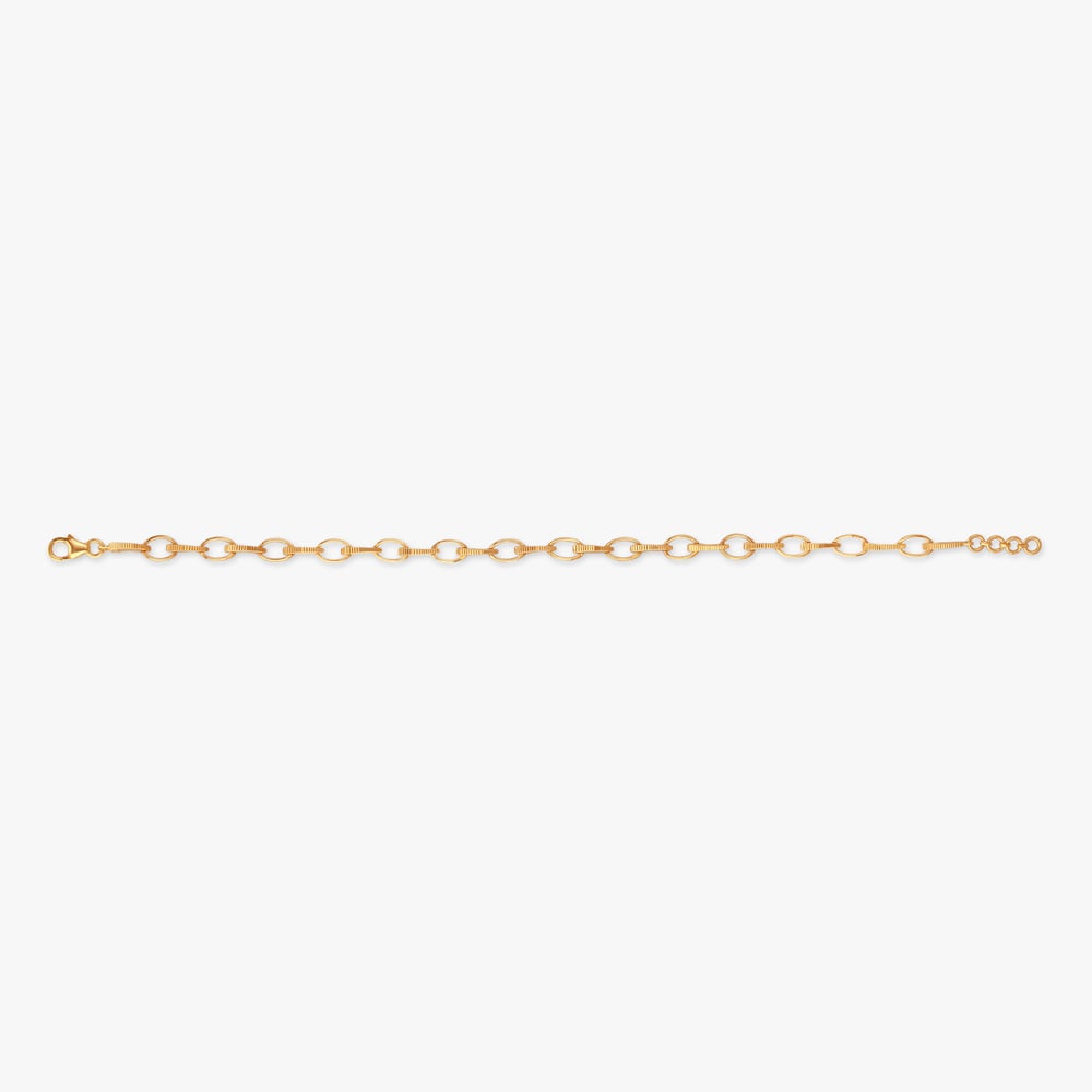 

Textured Loop Gold Bracelet