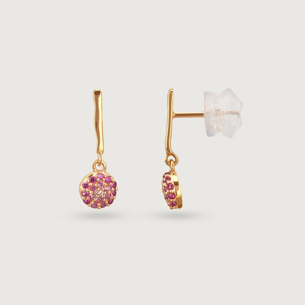 Berry Bling Zirconia Drop Earrings,,hi-res image number null