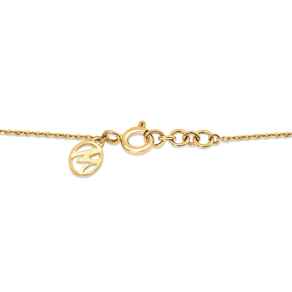 14 KT Yellow Gold Delicate Polki Diamond Necklace,,hi-res image number null