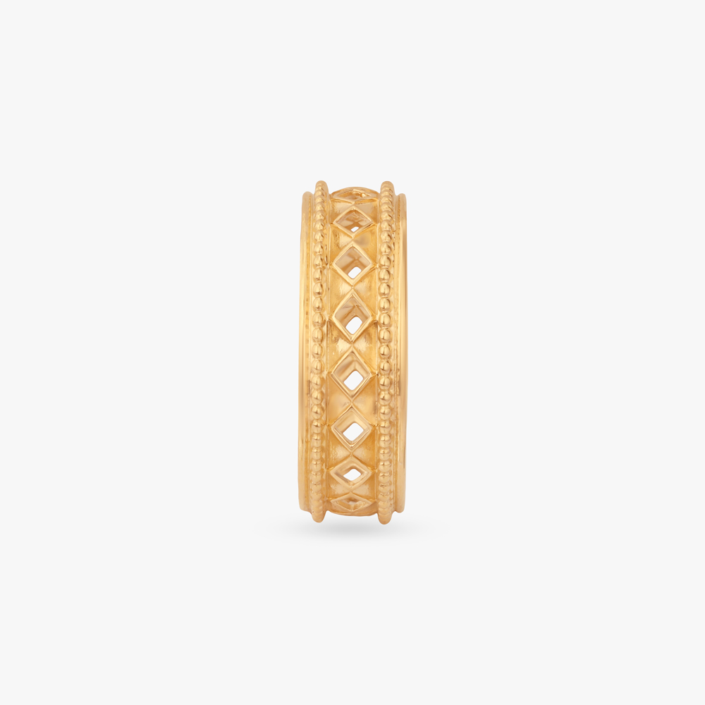 Geometric Cutout Gold Ring,,hi-res image number null