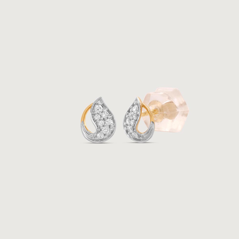 Paisley Aura Diamond Stud Earrings,,hi-res image number null