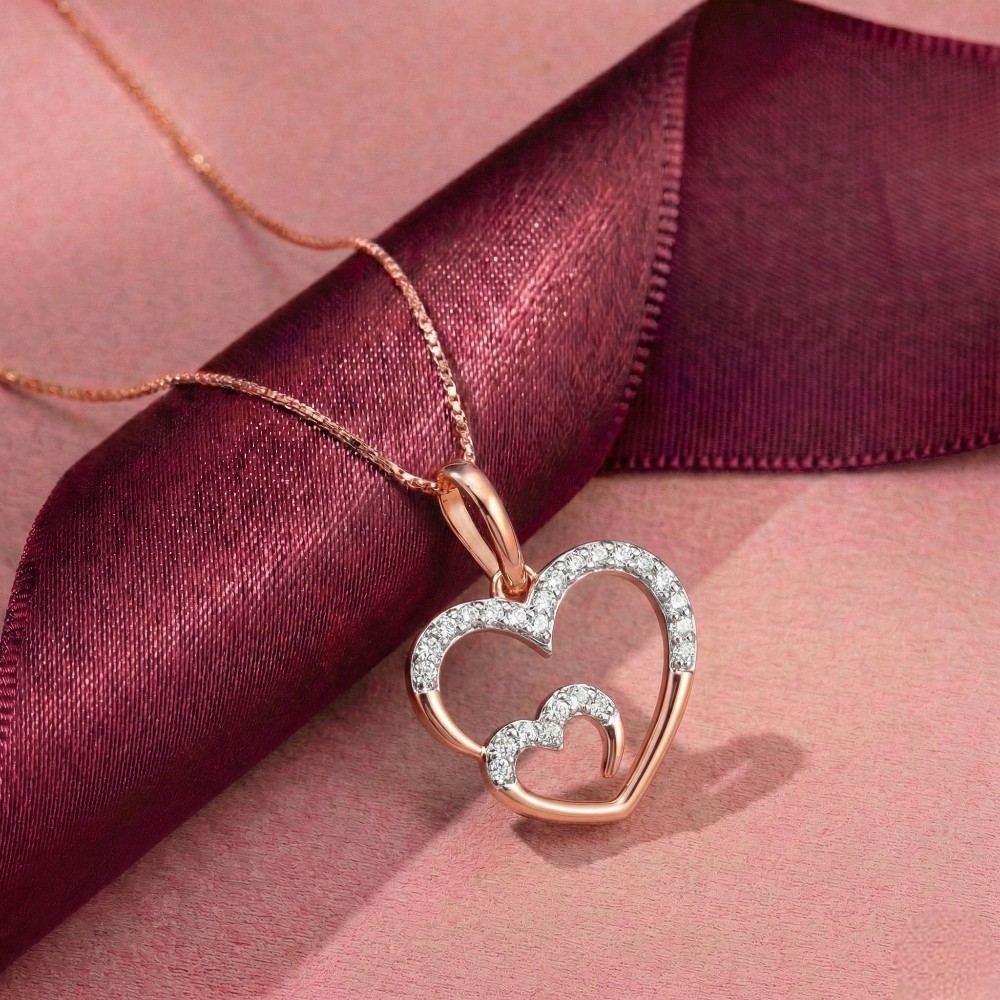 

Heart Hug Diamond Pendant