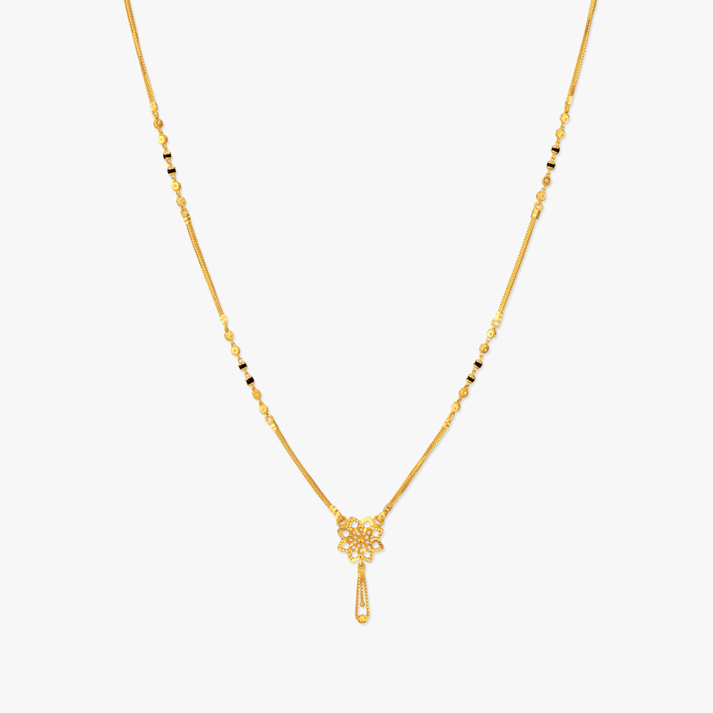 Openwork Floral Drop Mangalsutra,,hi-res image number null