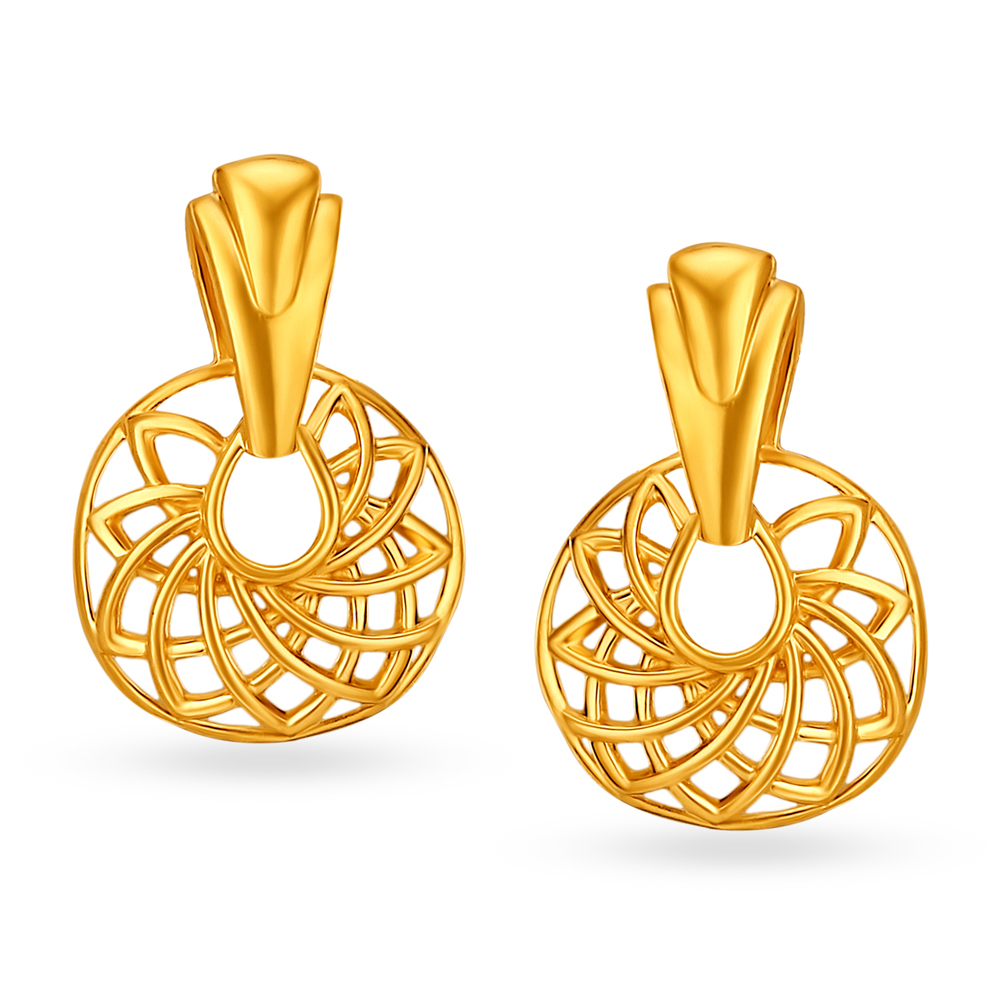 Glamorous Yellow Gold Ring Nexus Pendant and Earrings Set,,hi-res image number null