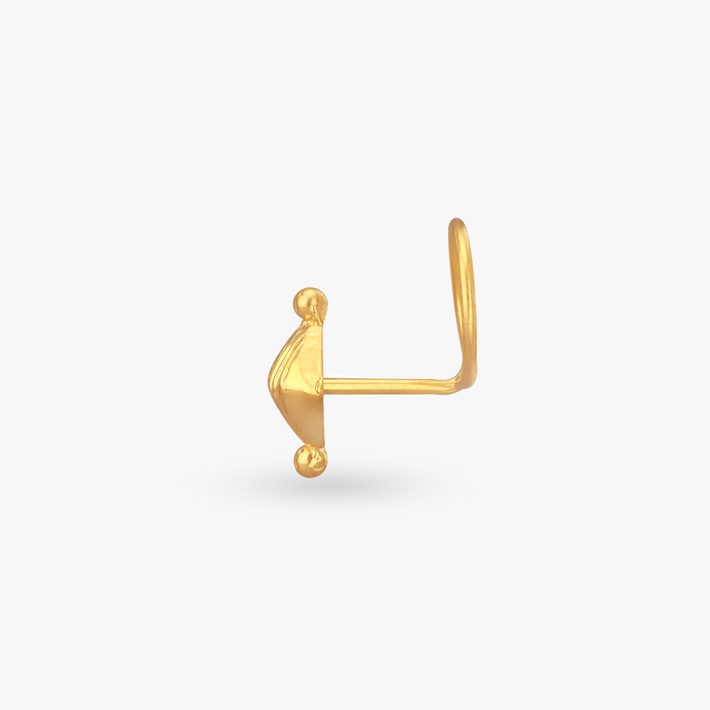 Elegant Rhombus Gold Nose Pin,,hi-res image number null