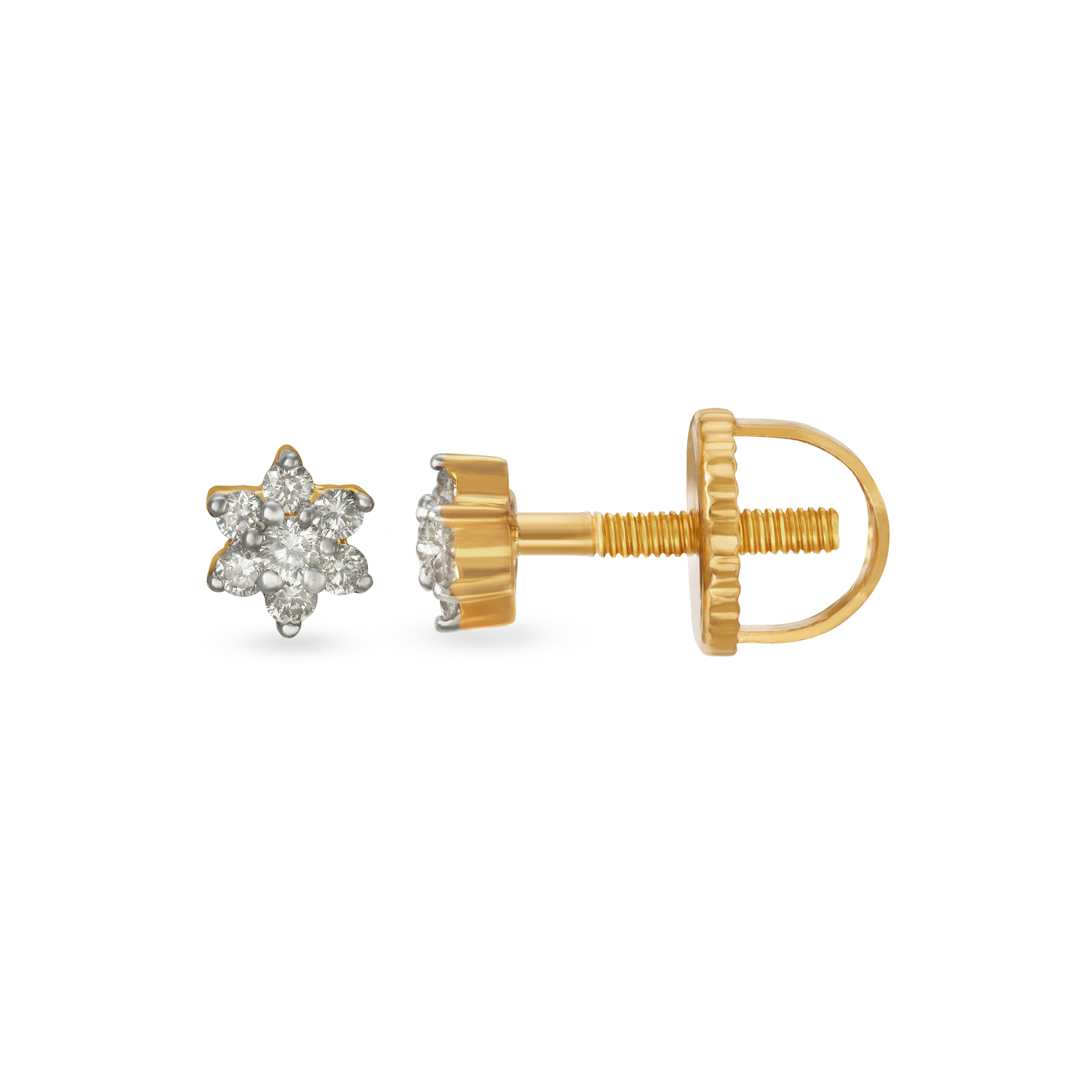 Demure Traditional Diamond Stud Earrings,,hi-res image number null