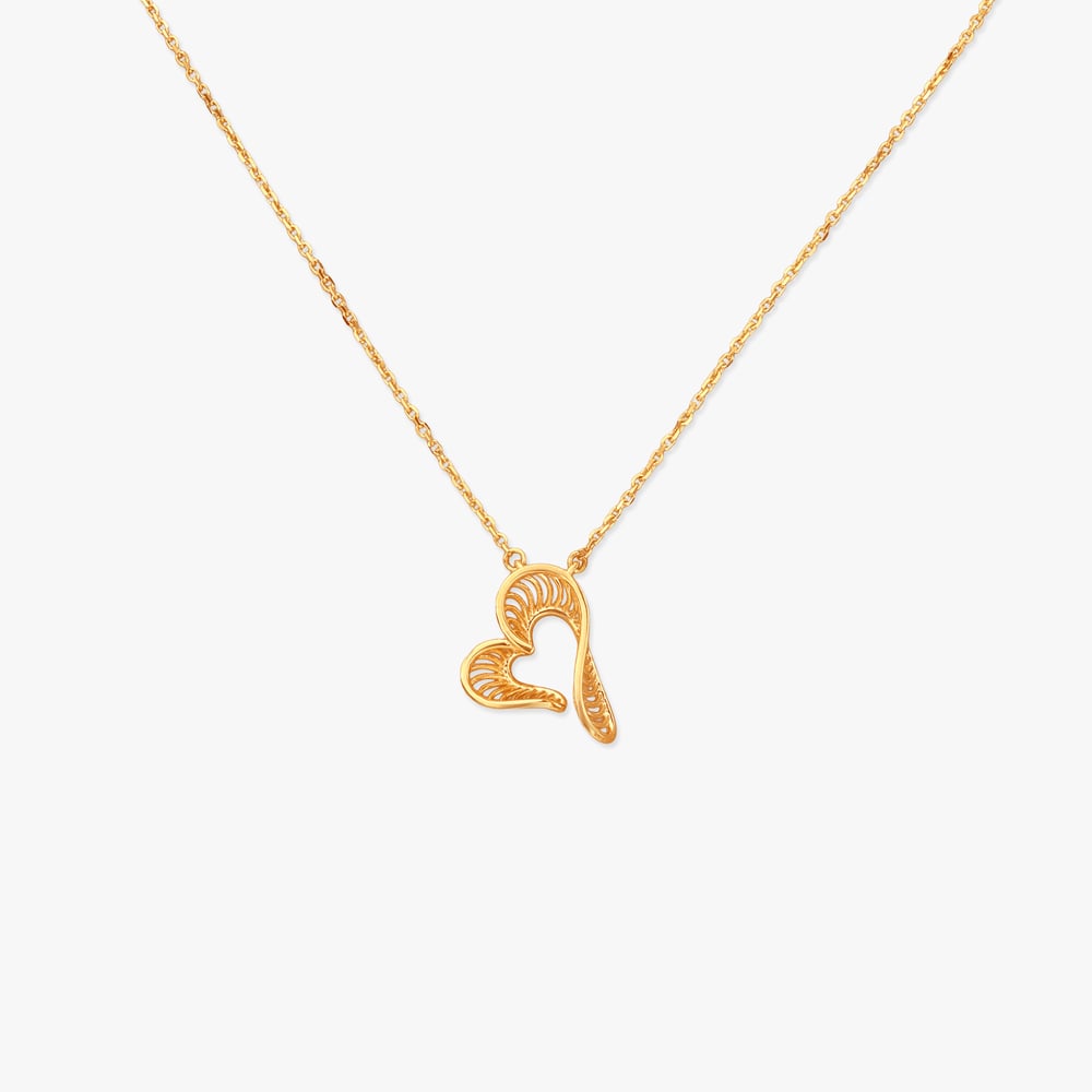 Graceful Swirl Gold Necklace,,hi-res image number null