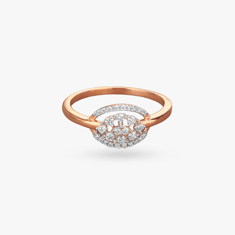 Oval Brilliance Diamond Finger Ring,,hi-res image number null