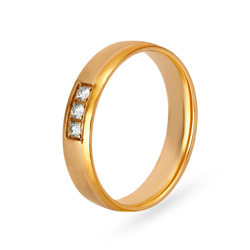 Debonair 18 Karat Dual-Toned Gold and Diamond Ring,,hi-res image number null