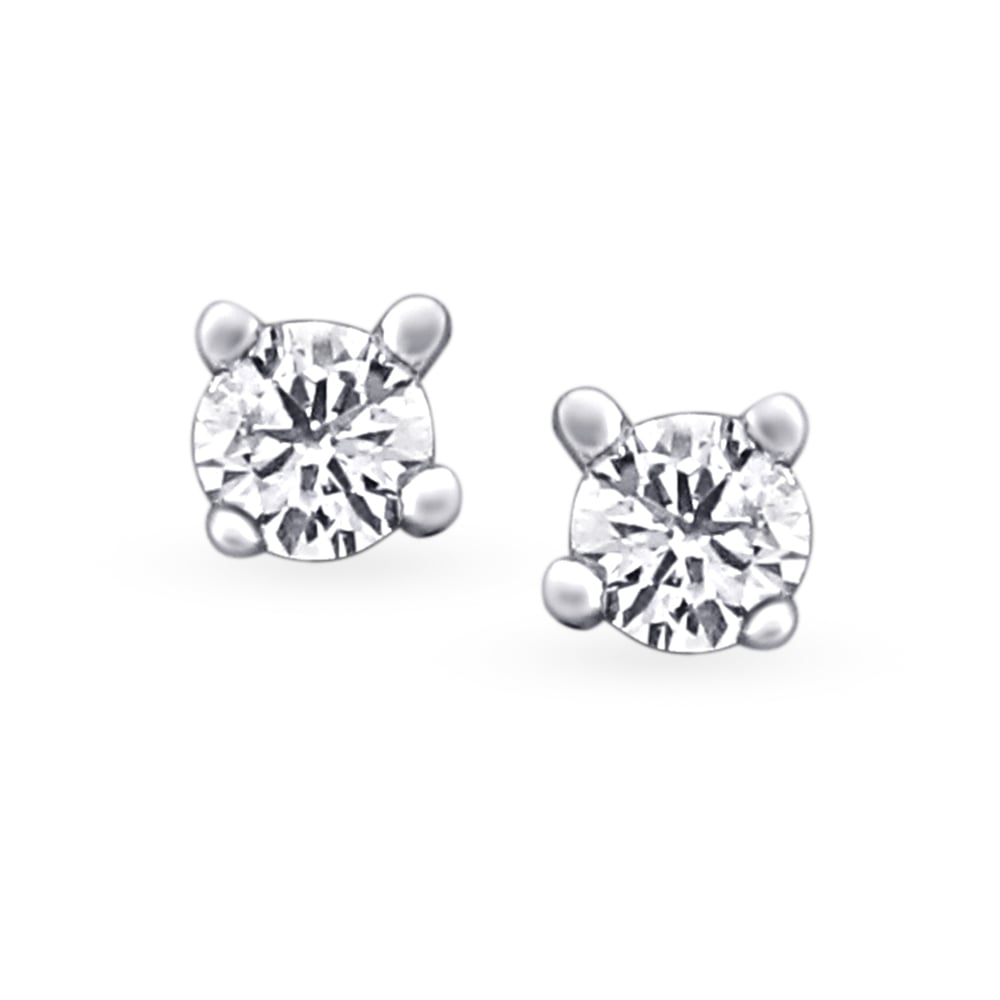 

Dainty Flowerbud Diamond Stud Earrings