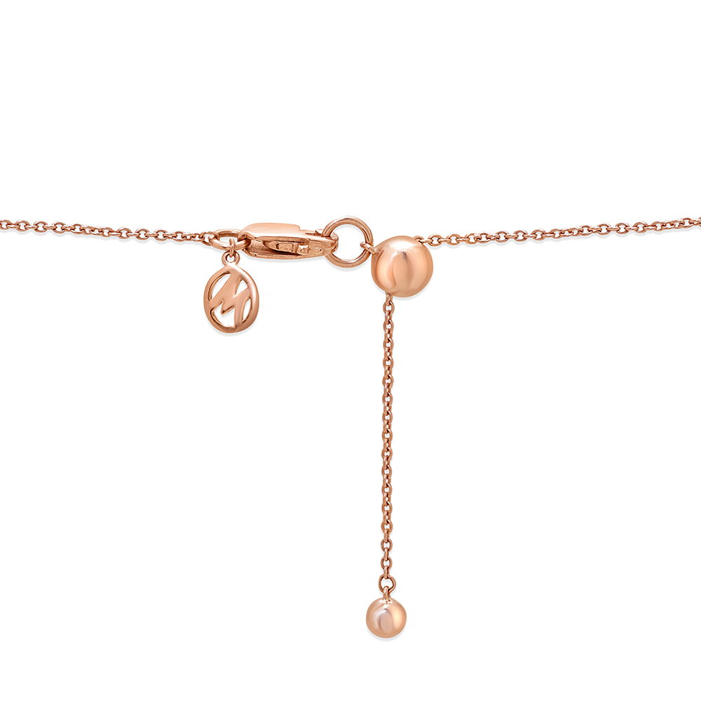 14KT Rose Gold Celestial Sparkle Pink Tourmaline Choker Necklace,,hi-res image number null