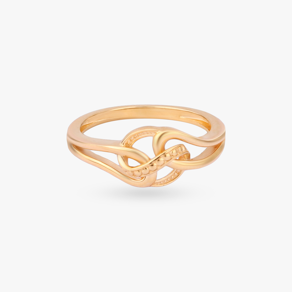 Signature Knot Gold Ring,,hi-res image number null