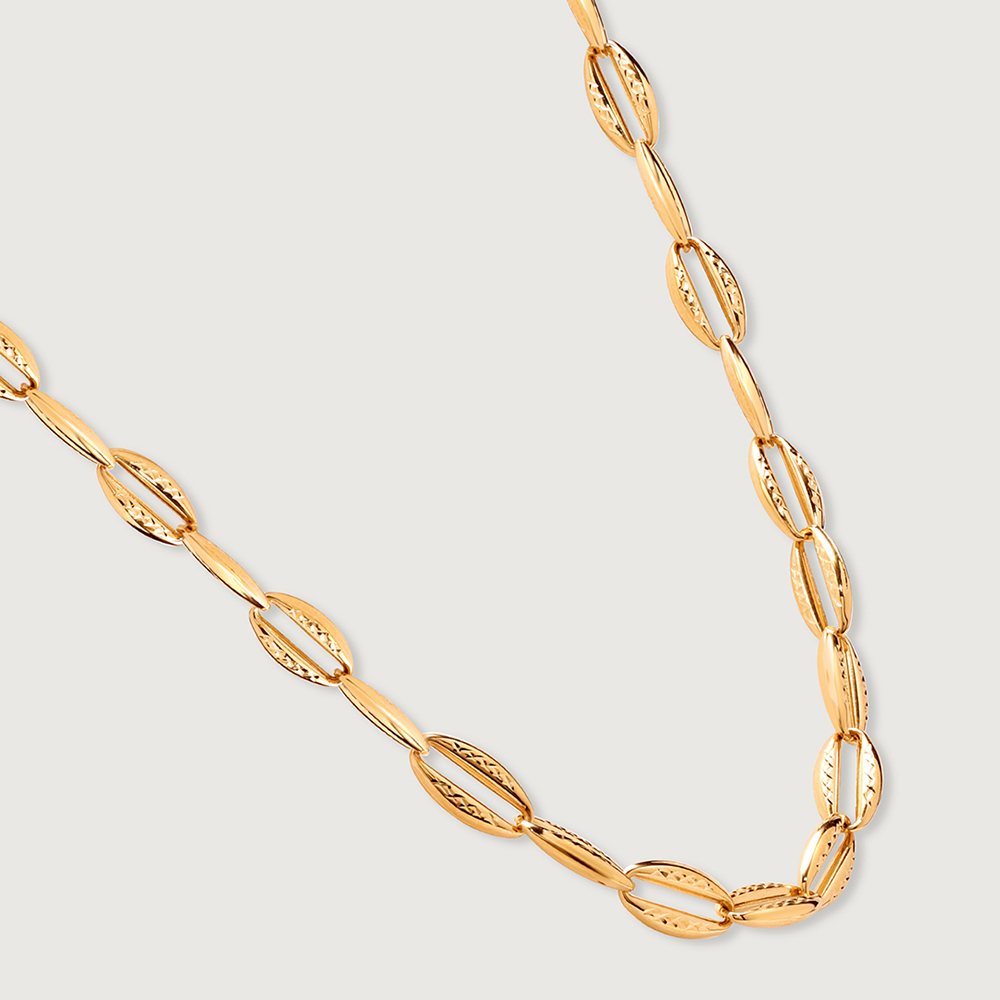 Gleaming Contour 18KT Gold Chain,,hi-res image number null
