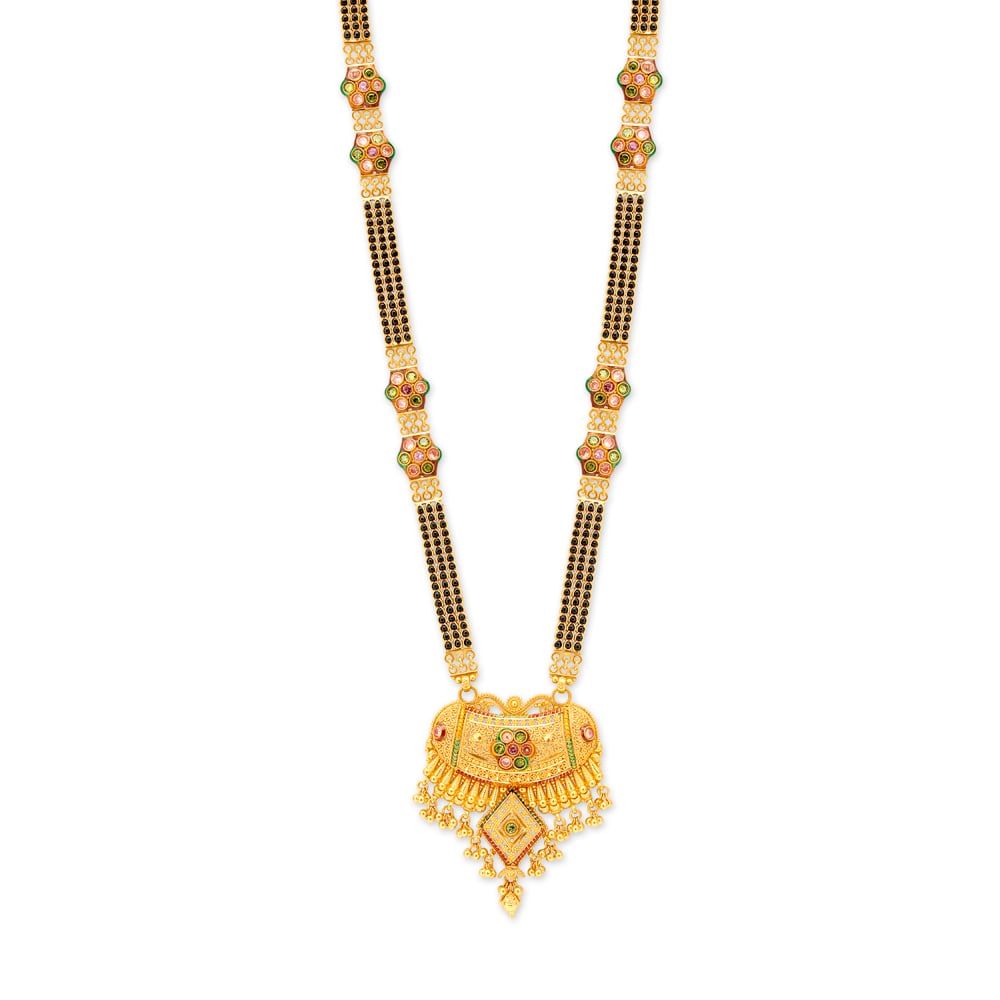 Traditional Opulent Gold Mangalsutra,,hi-res image number null