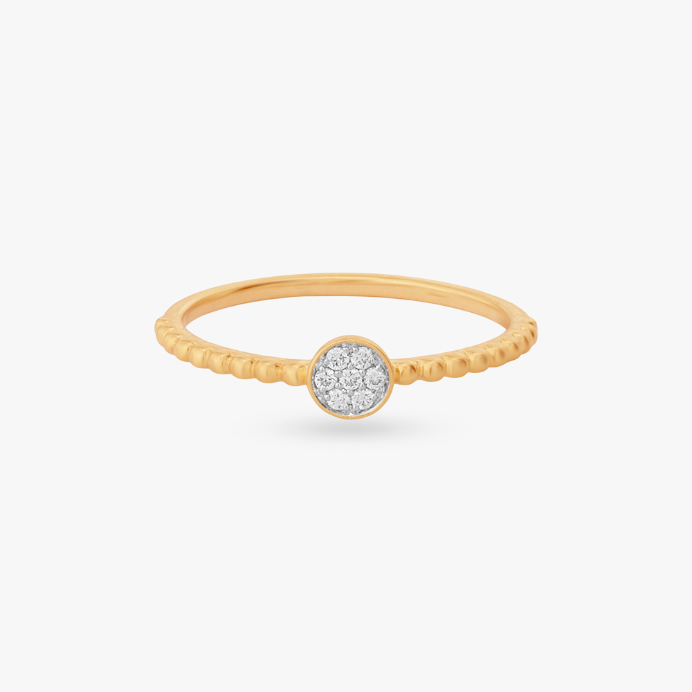 Beaded Band Diamond Ring,,hi-res image number null