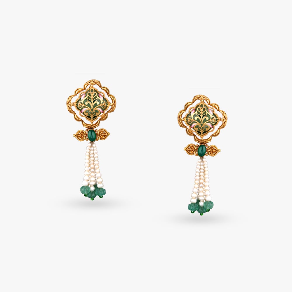 Opulence Pearl Gold Necklace Set,,hi-res image number null