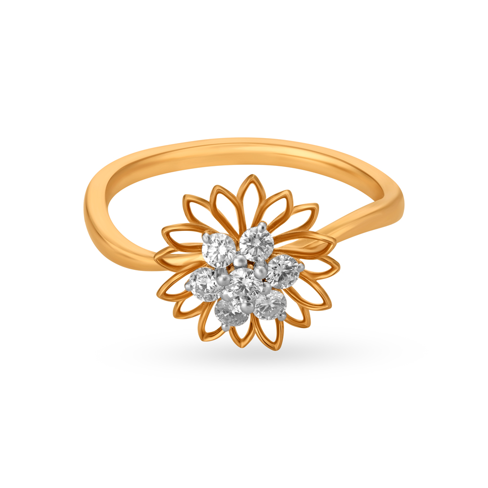 Gorgeous Floral Diamond Ring,,hi-res image number null