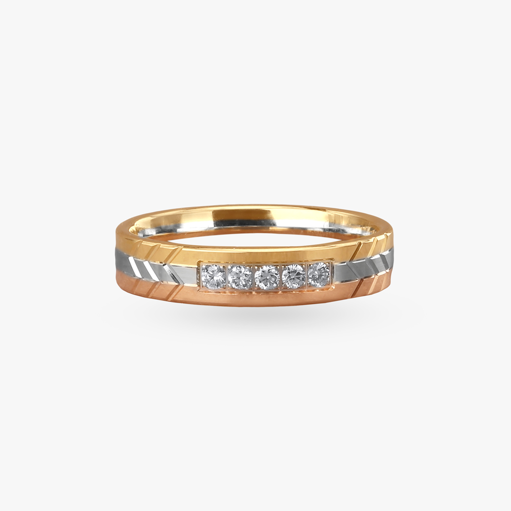 Trinity Gleam Diamond Ring for Men,,hi-res image number null