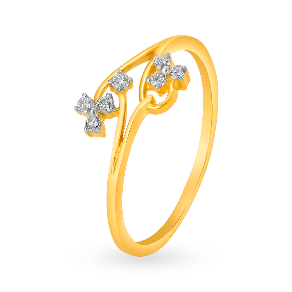 Charming Clover Leaf Diamond Ring,,hi-res image number null