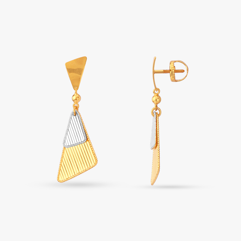 Geometric Bold Drop Earrings,,hi-res image number null