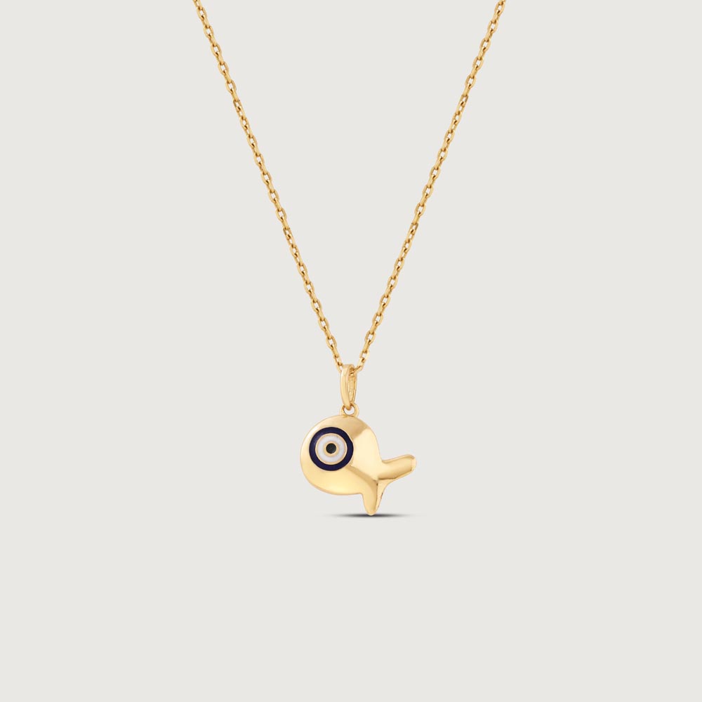 Happy Fish Gold Pendant,,hi-res image number null