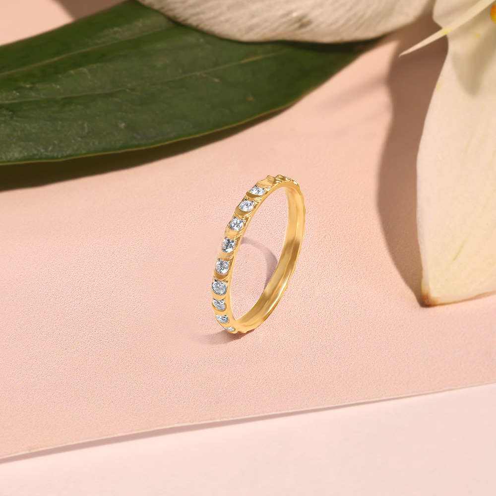 Crescent Moon Diamond Ring,,hi-res image number null