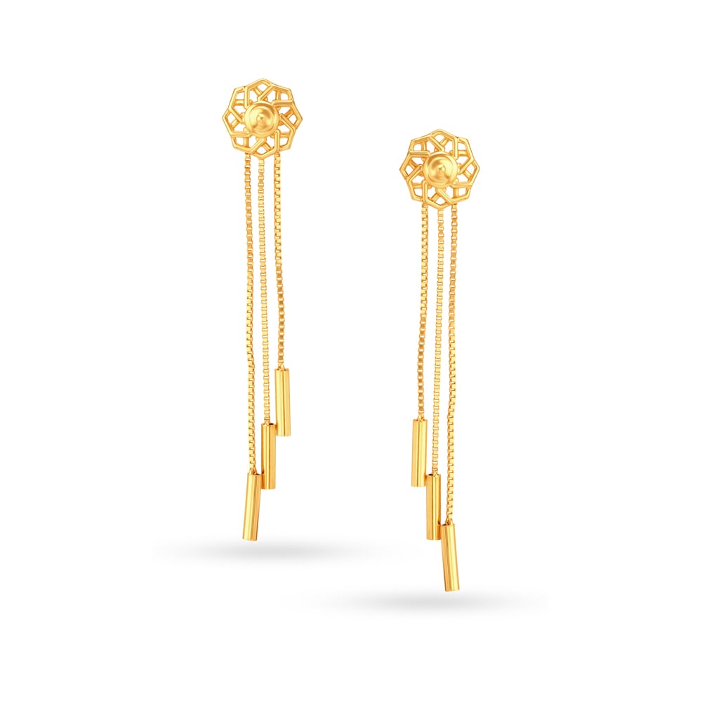 Versatile Gold Drop Earrings,,hi-res image number null