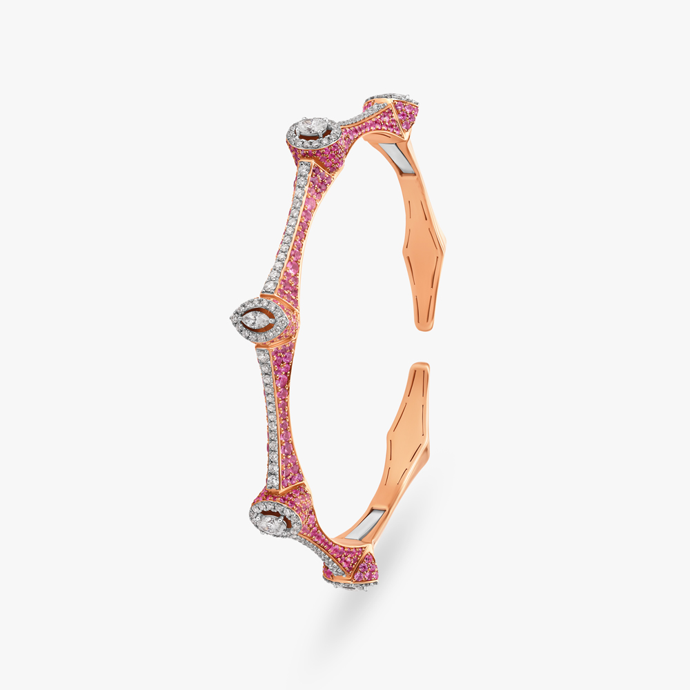 Dazzling Diamonds and Sapphire Dreams Bangle,,hi-res image number null