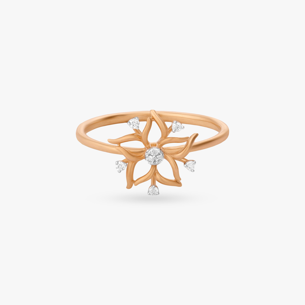 Floral Burst Diamond Ring,,hi-res image number null