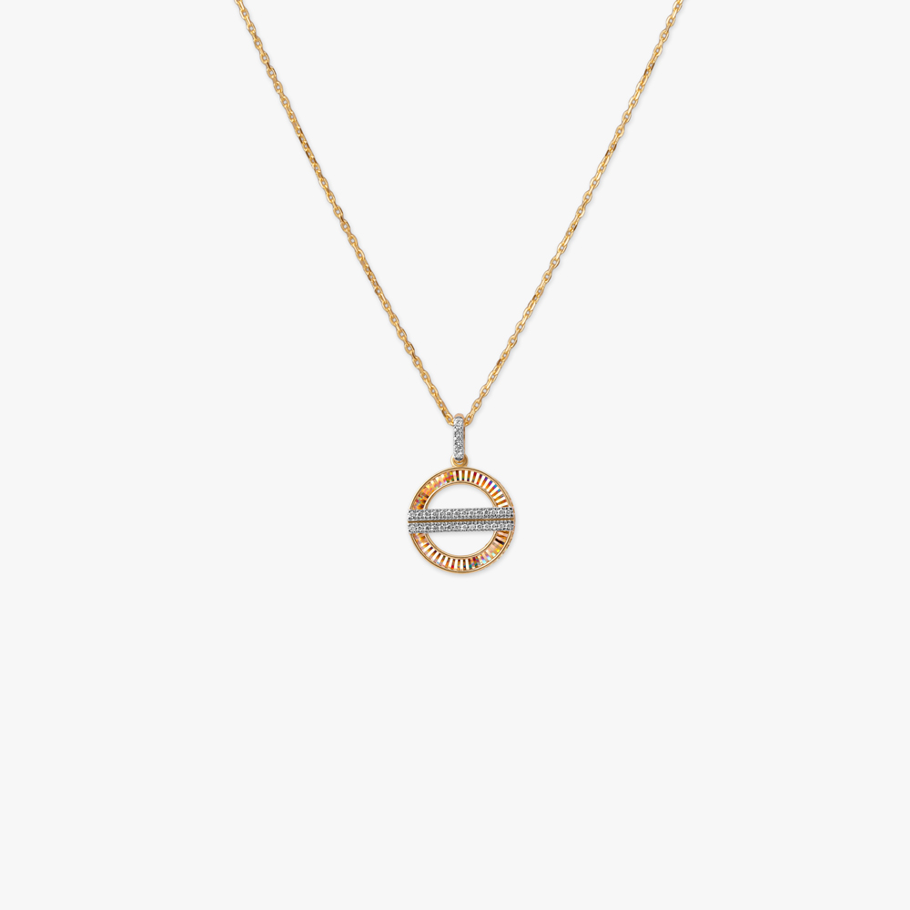 Orbit Prism Diamond Pendant with Chain,,hi-res image number null