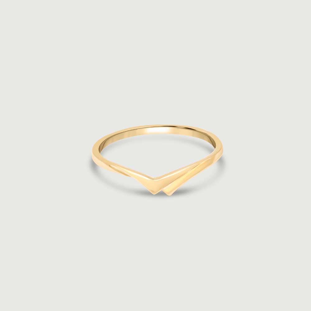 Chic Chevron Gold Ring,,hi-res image number null