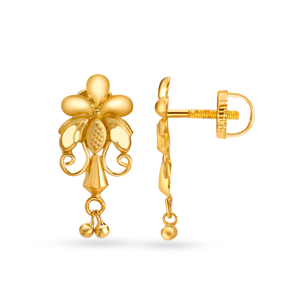 Lustrous Gold Necklace and Earrings Set,,hi-res image number null