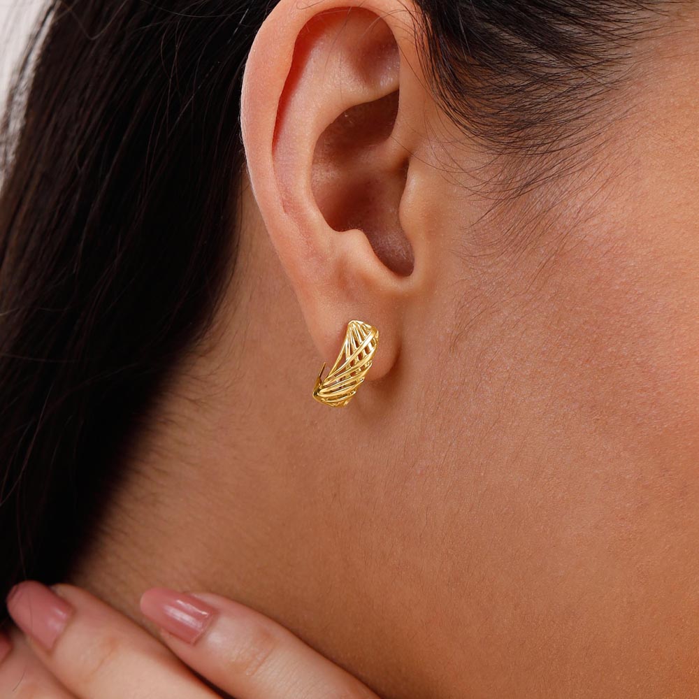 Timeless Twirl Gold Hoop Earrings,,hi-res image number null