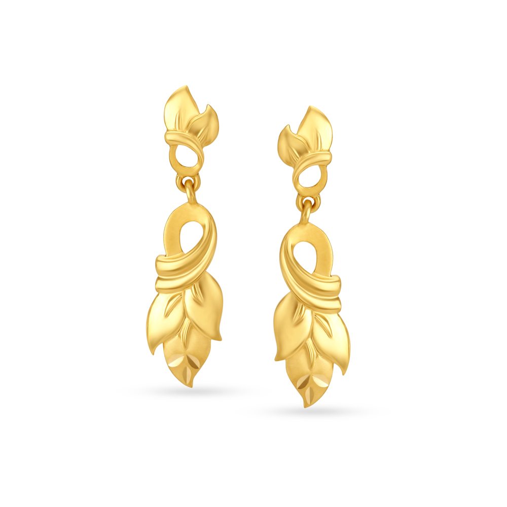 Glamourous Floral Drop Earrings