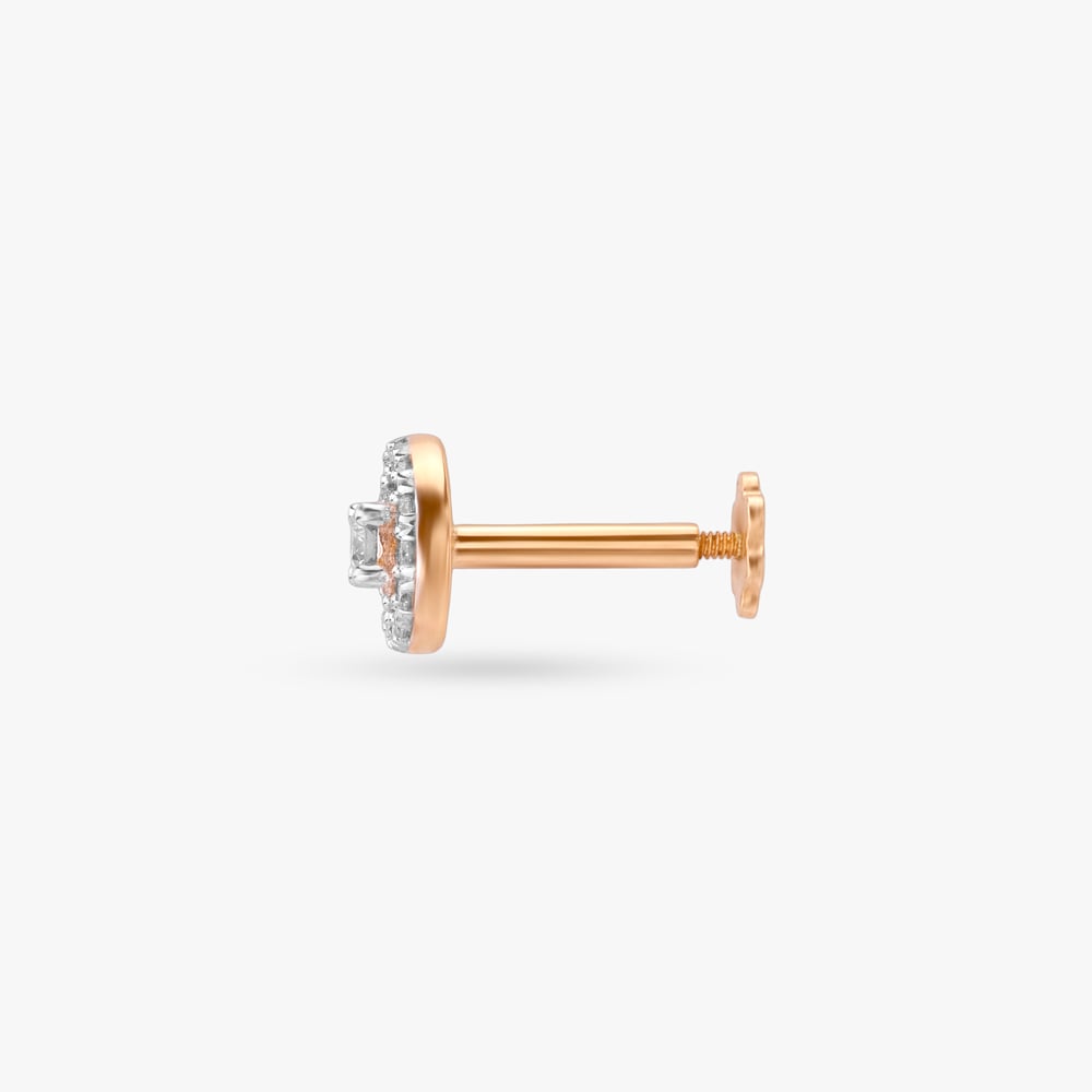 Orbit Halo Diamond Nose Pin,,hi-res image number null